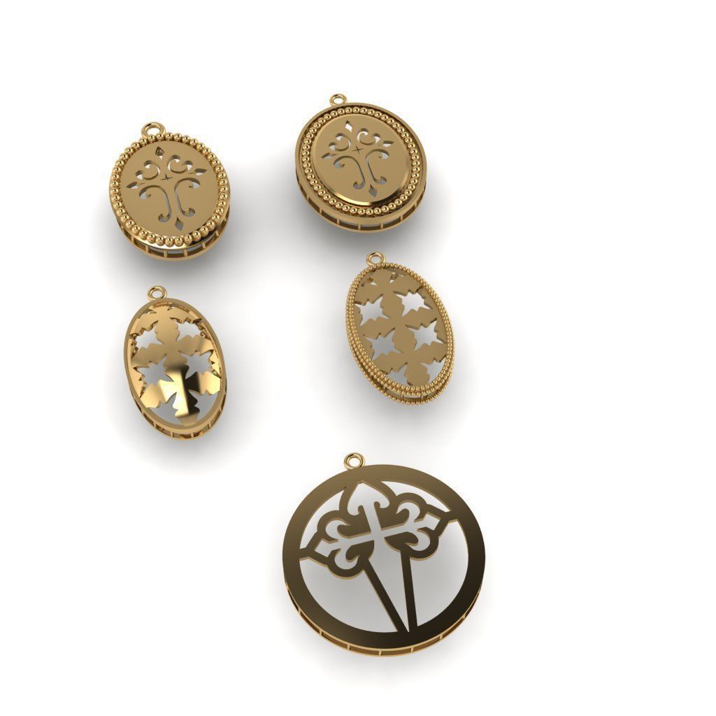 50  models of cross  pendants   3D model_5