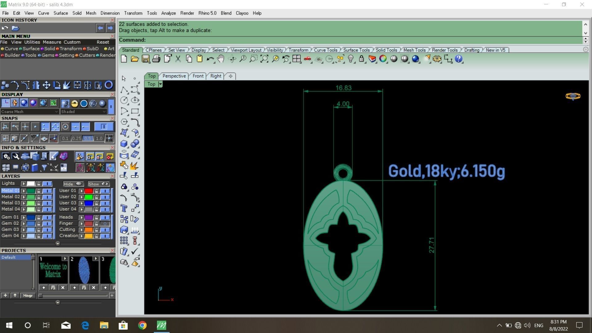 50  models of cross  pendants   3D model_36