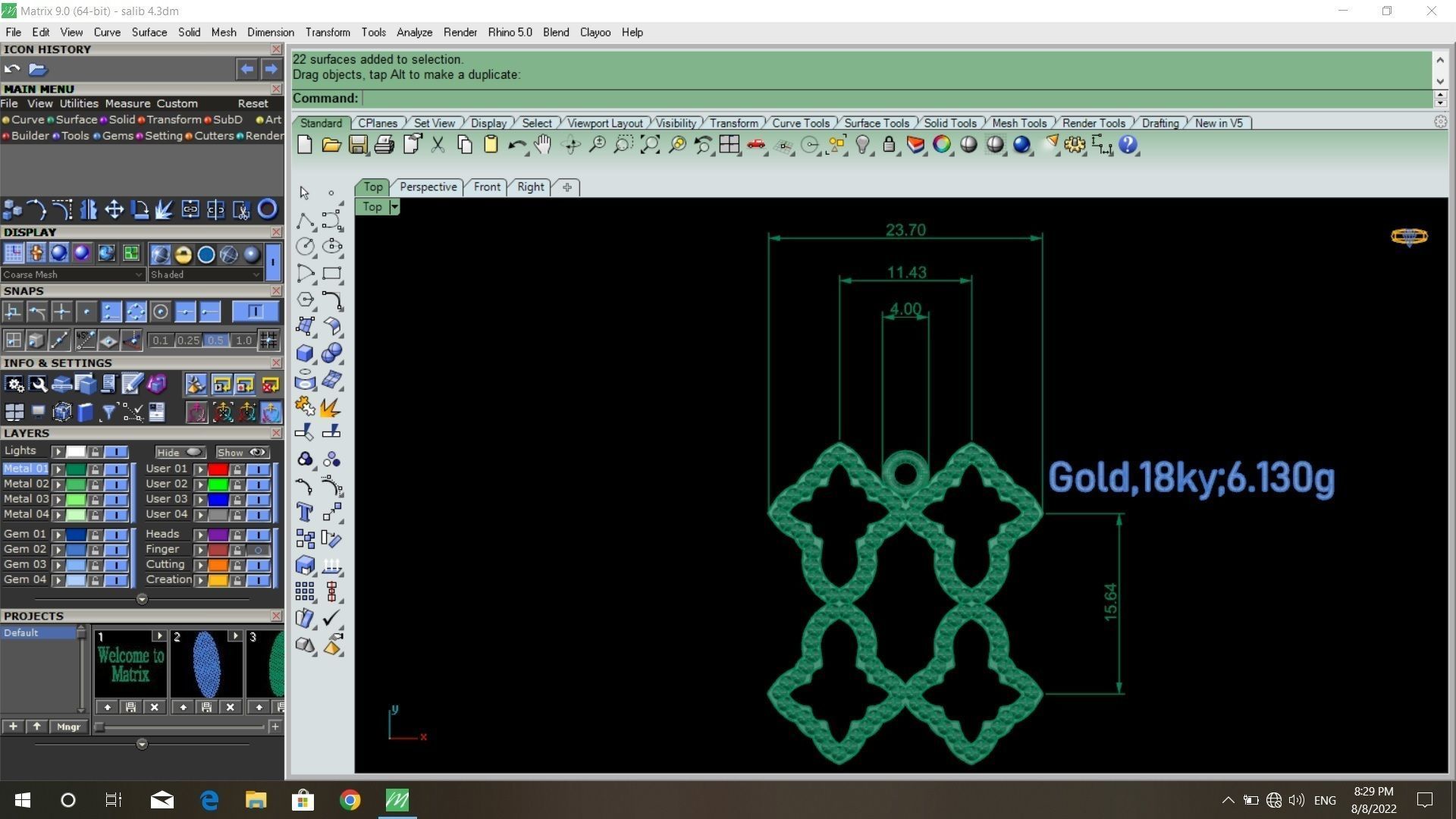 50  models of cross  pendants   3D model_30