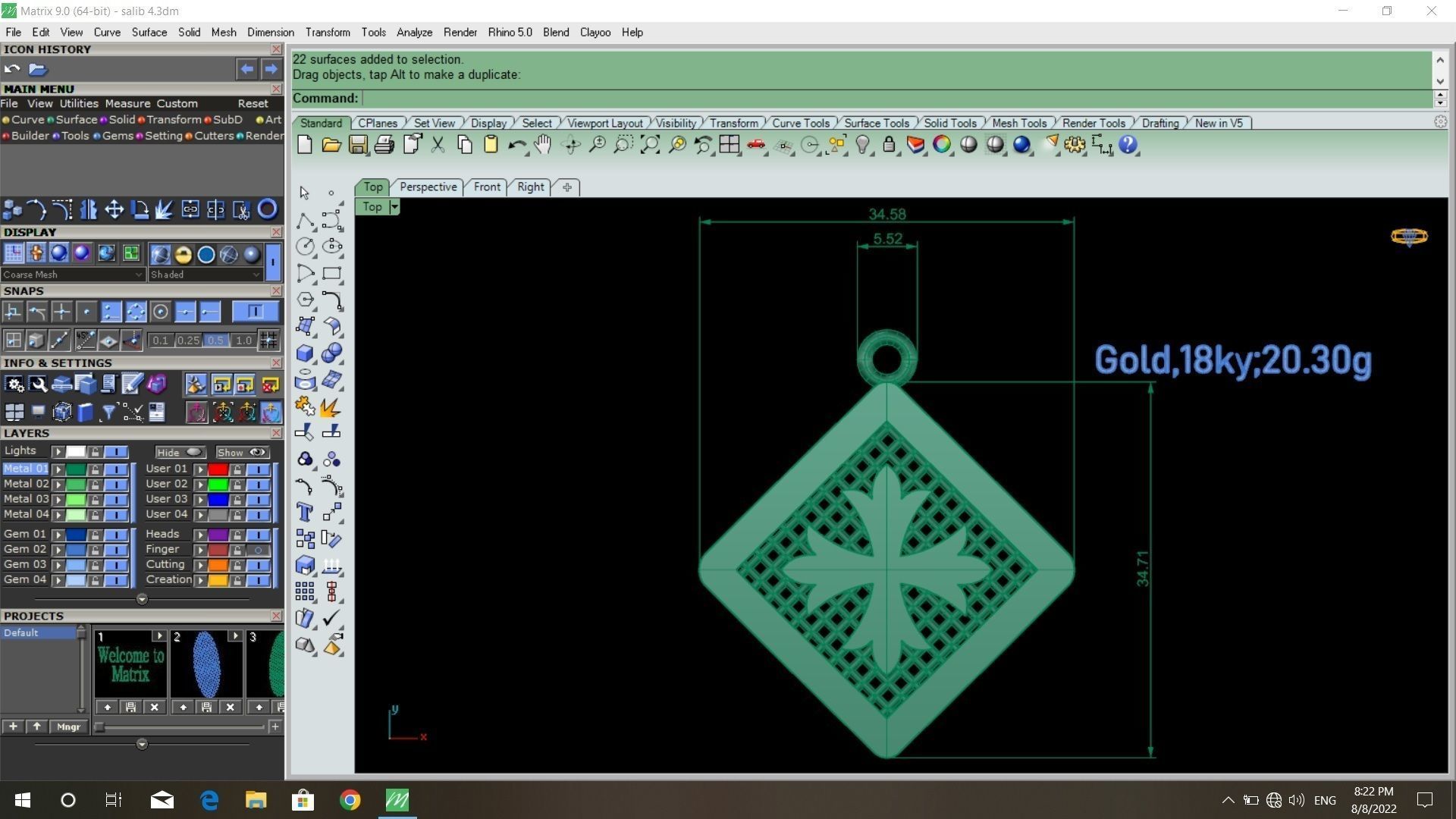 50  models of cross  pendants   3D model_26