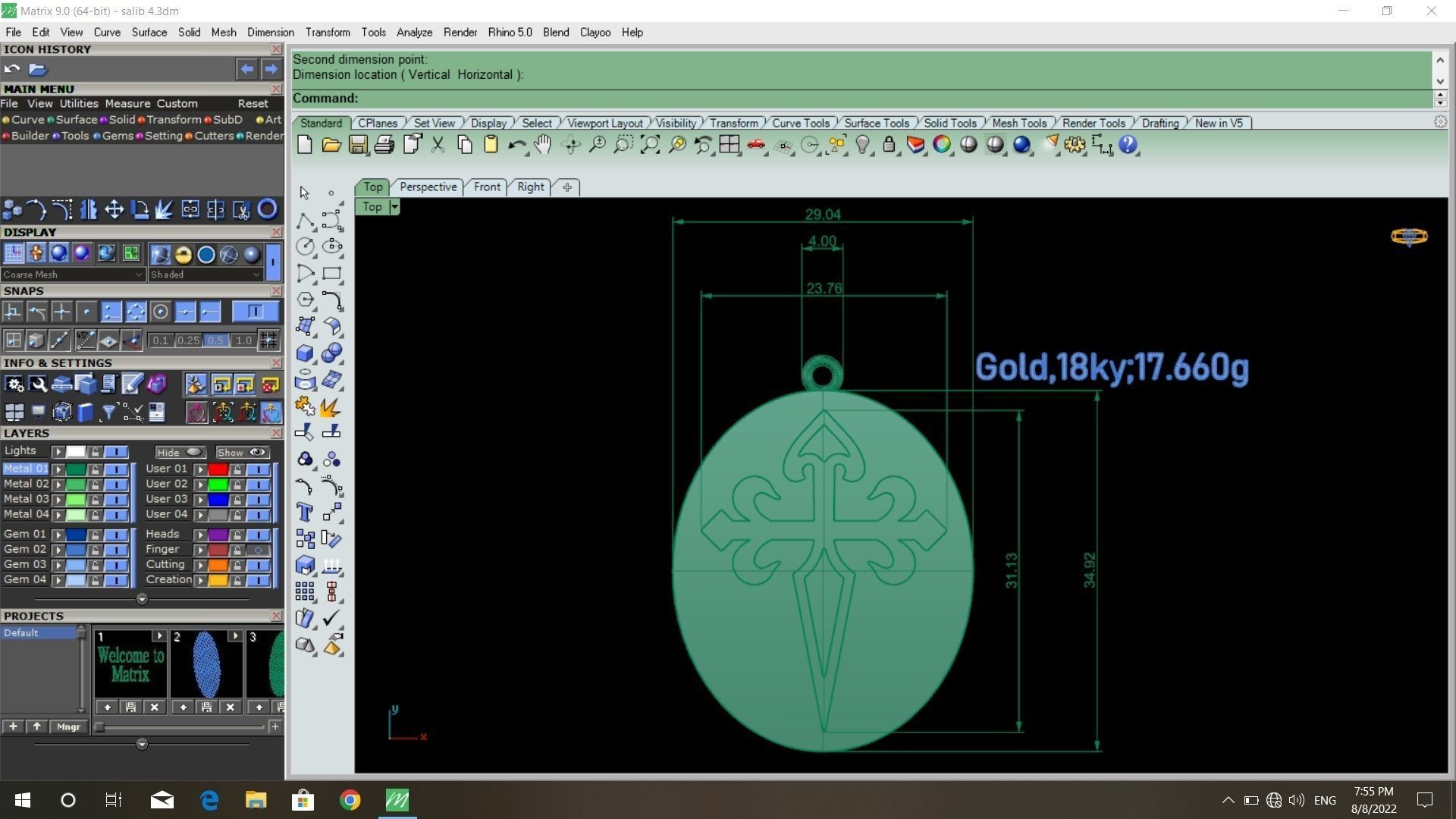 50  models of cross  pendants   3D model_24
