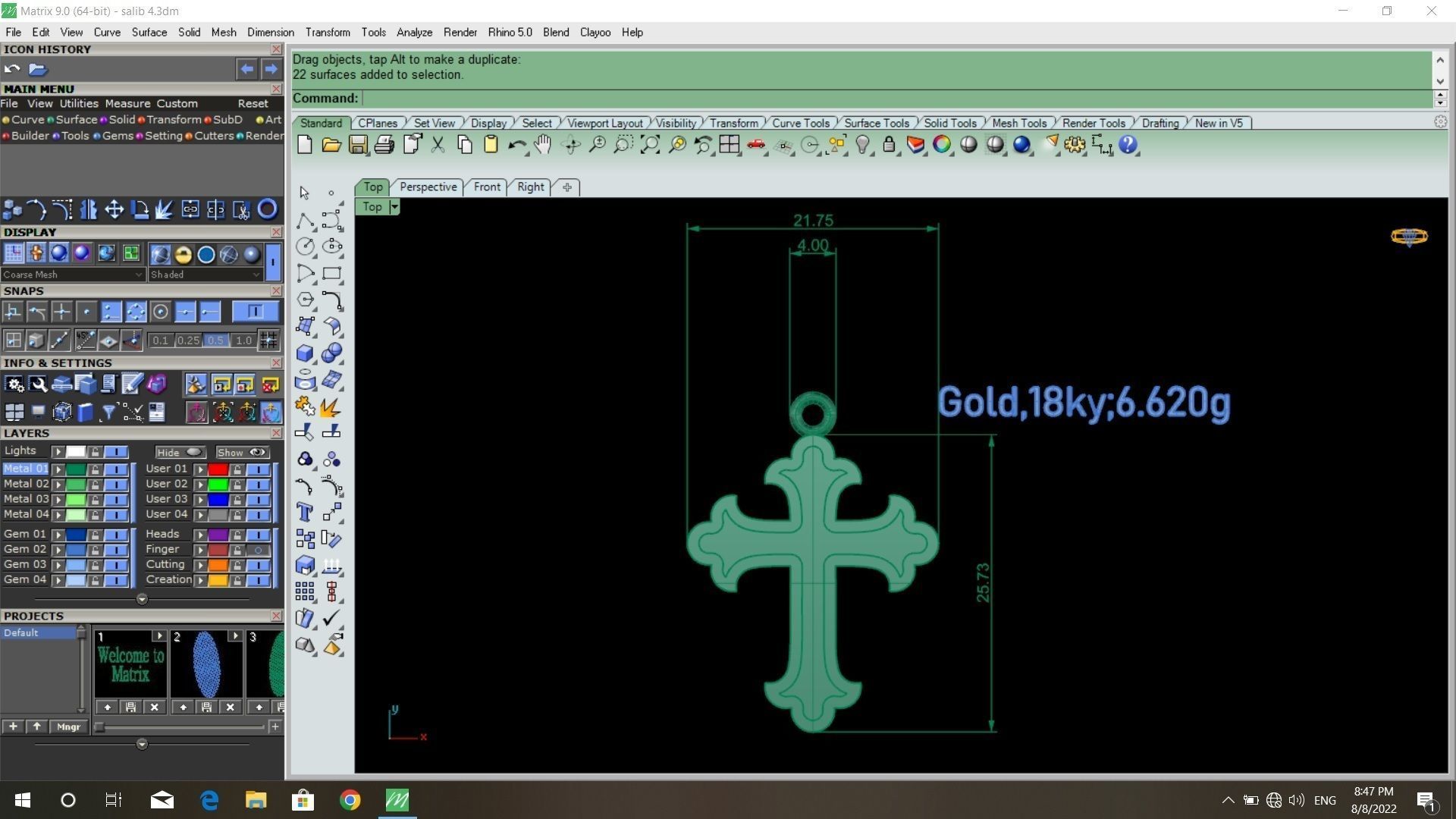 50  models of cross  pendants   3D model_56