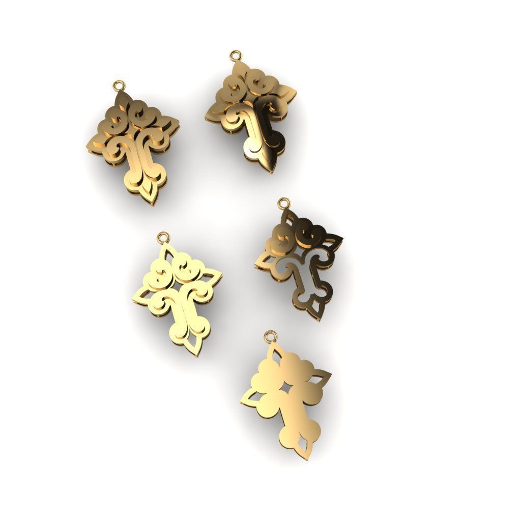 50  models of cross  pendants   3D model_12