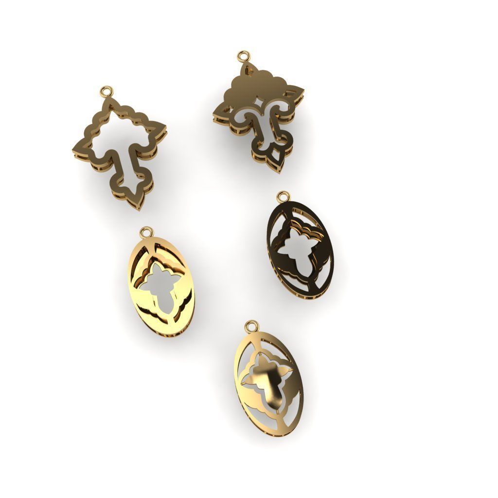 50  models of cross  pendants   3D model_4