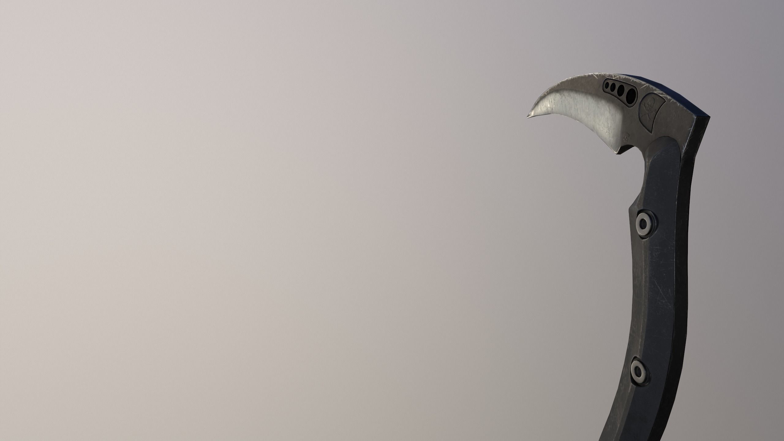 Tactical Kama Low-poly 3D model_6