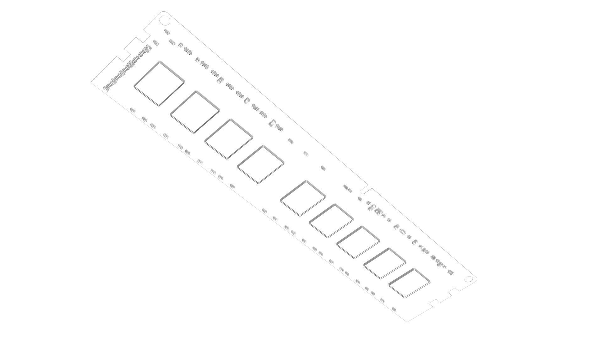 DDR4 SDRAM Memory Module 3D model_21