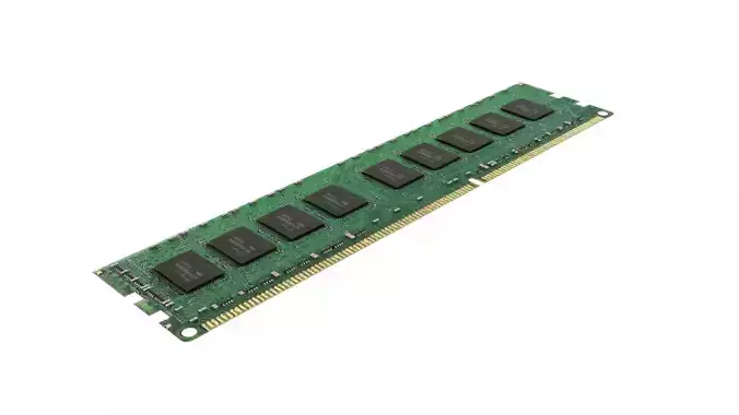 DDR4 SDRAM Memory Module 3D model