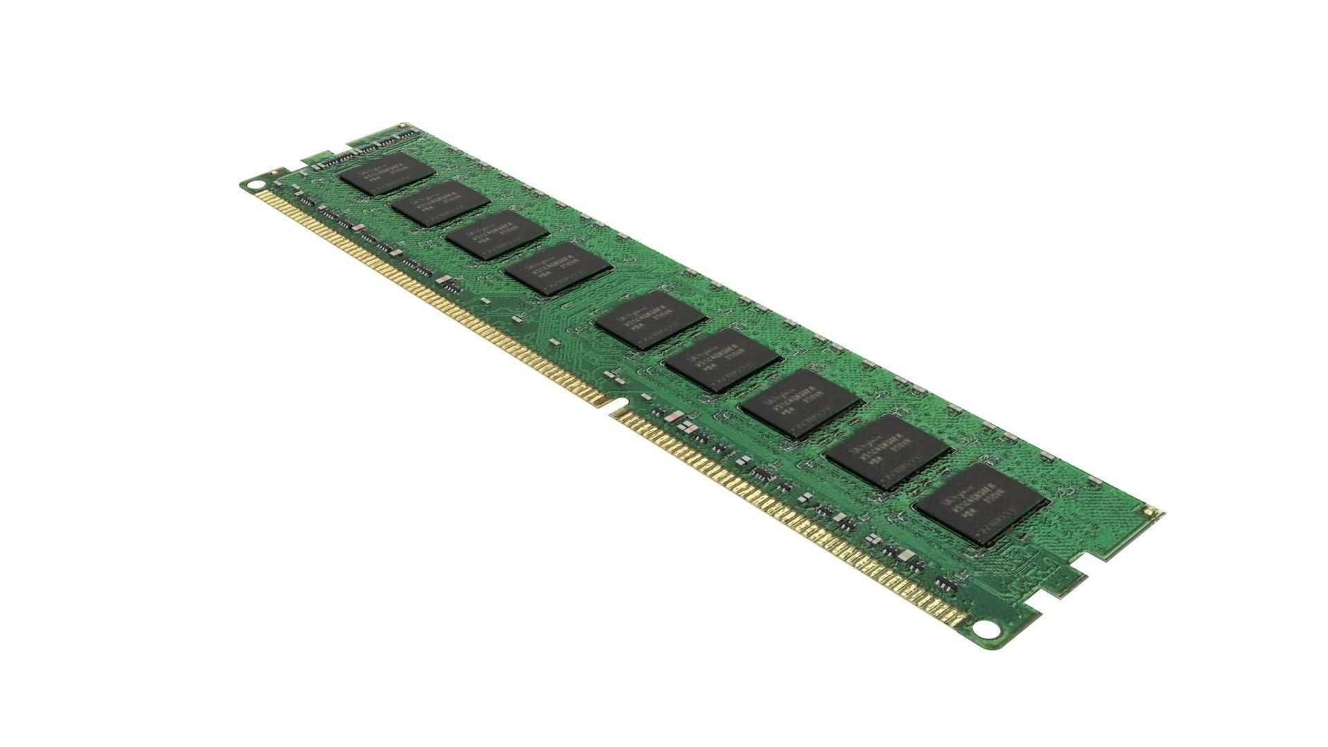 DDR4 SDRAM Memory Module 3D model_1