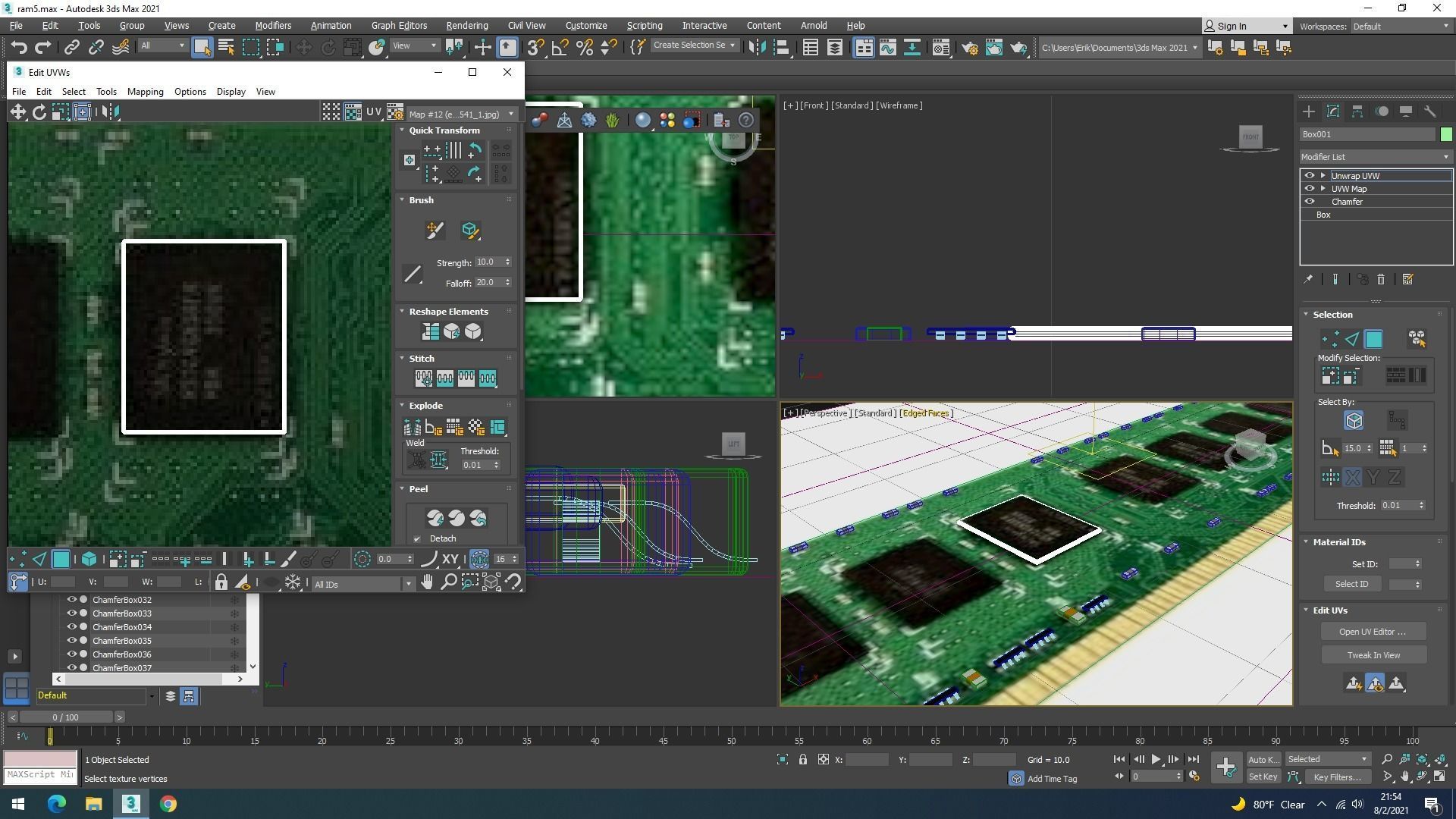 DDR4 SDRAM Memory Module 3D model_25