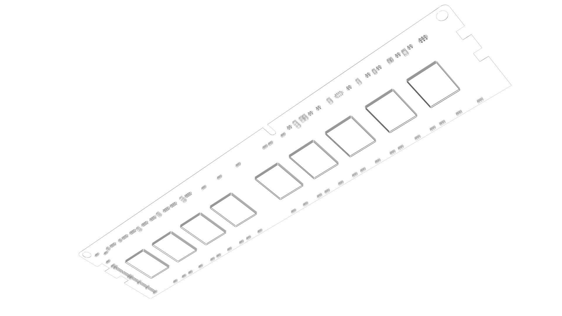 DDR4 SDRAM Memory Module 3D model_18