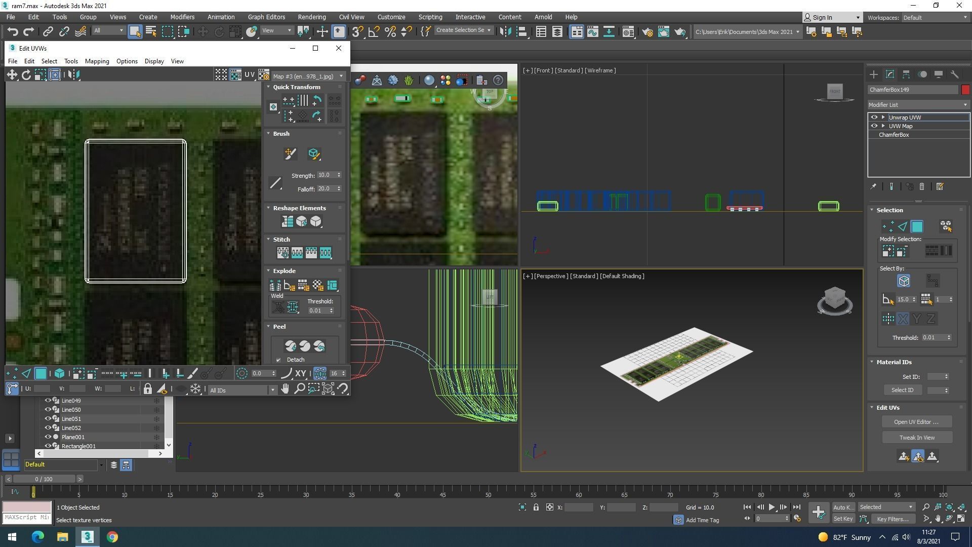 DDR4 SDRAM Memory Module 3D model_33