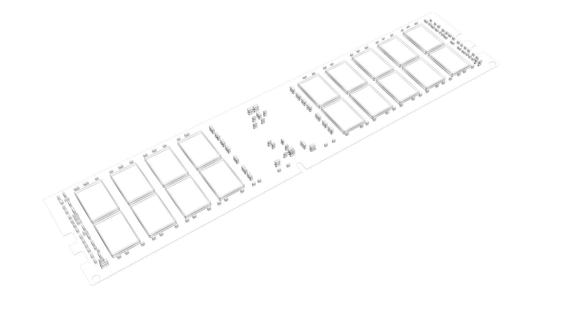 DDR4 SDRAM Memory Module 3D model_22