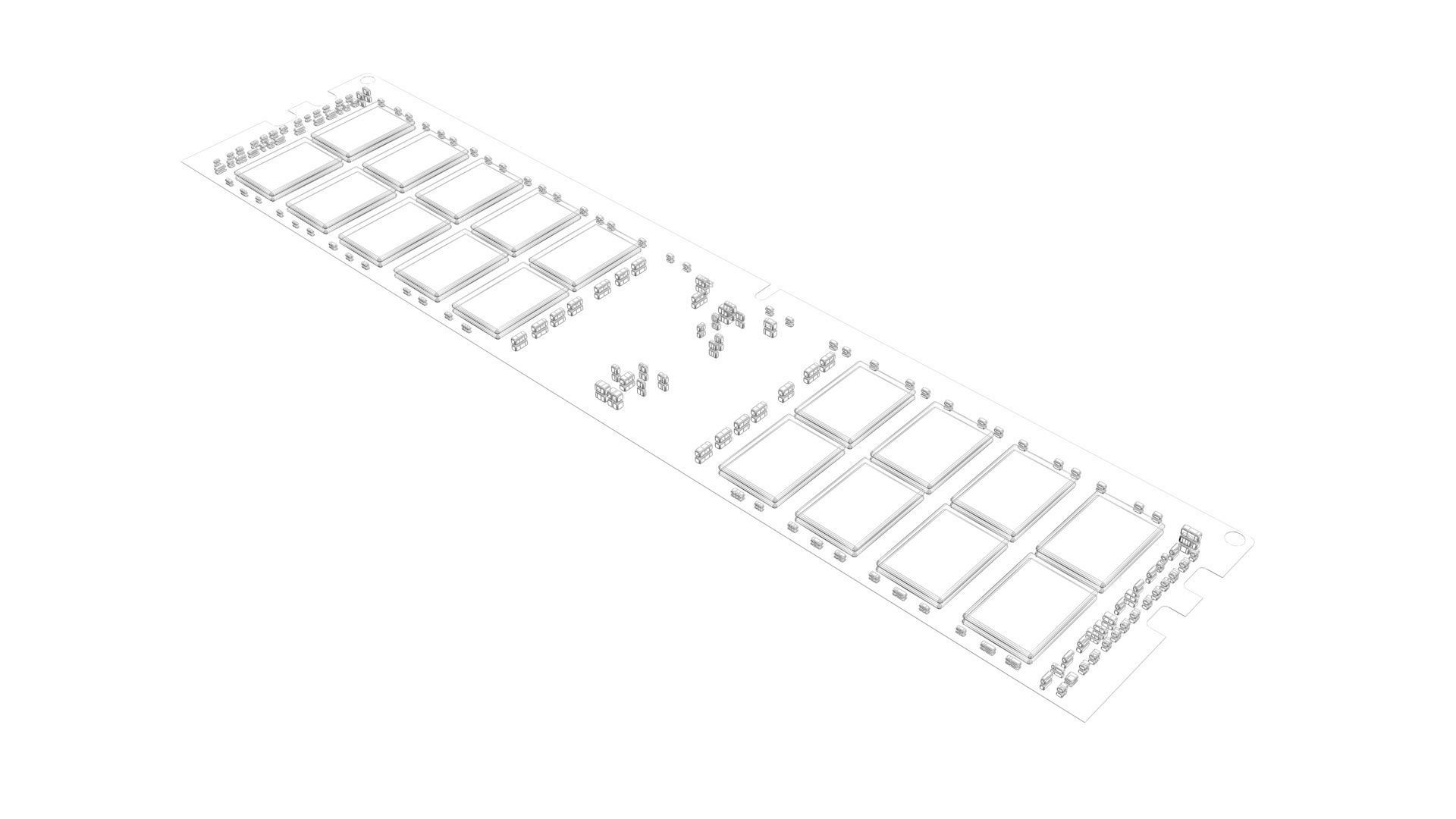 DDR4 SDRAM Memory Module 3D model_21