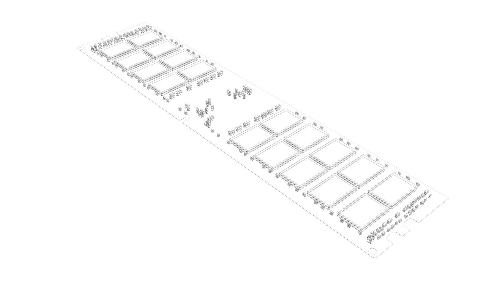 DDR4 SDRAM Memory Module 3D model_23