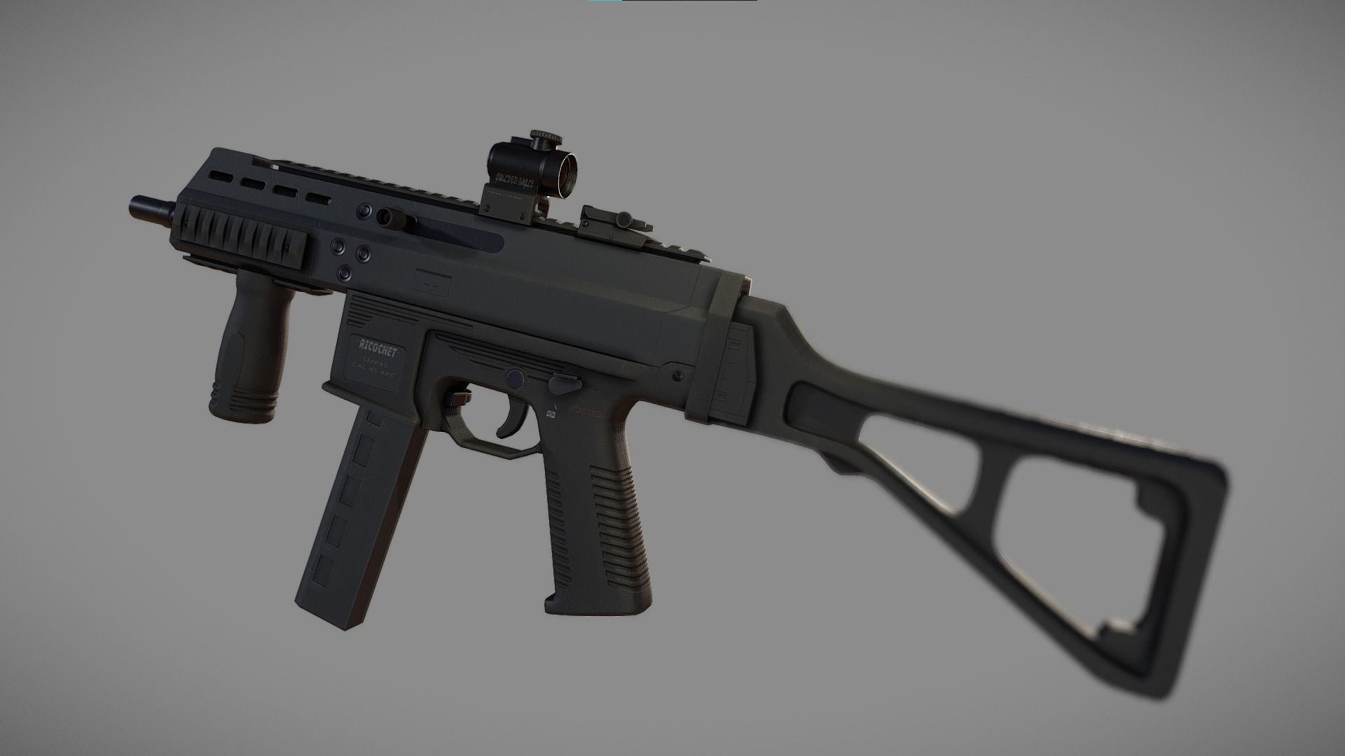3D model SMP45 gun VR / AR / low-poly | CGTrader