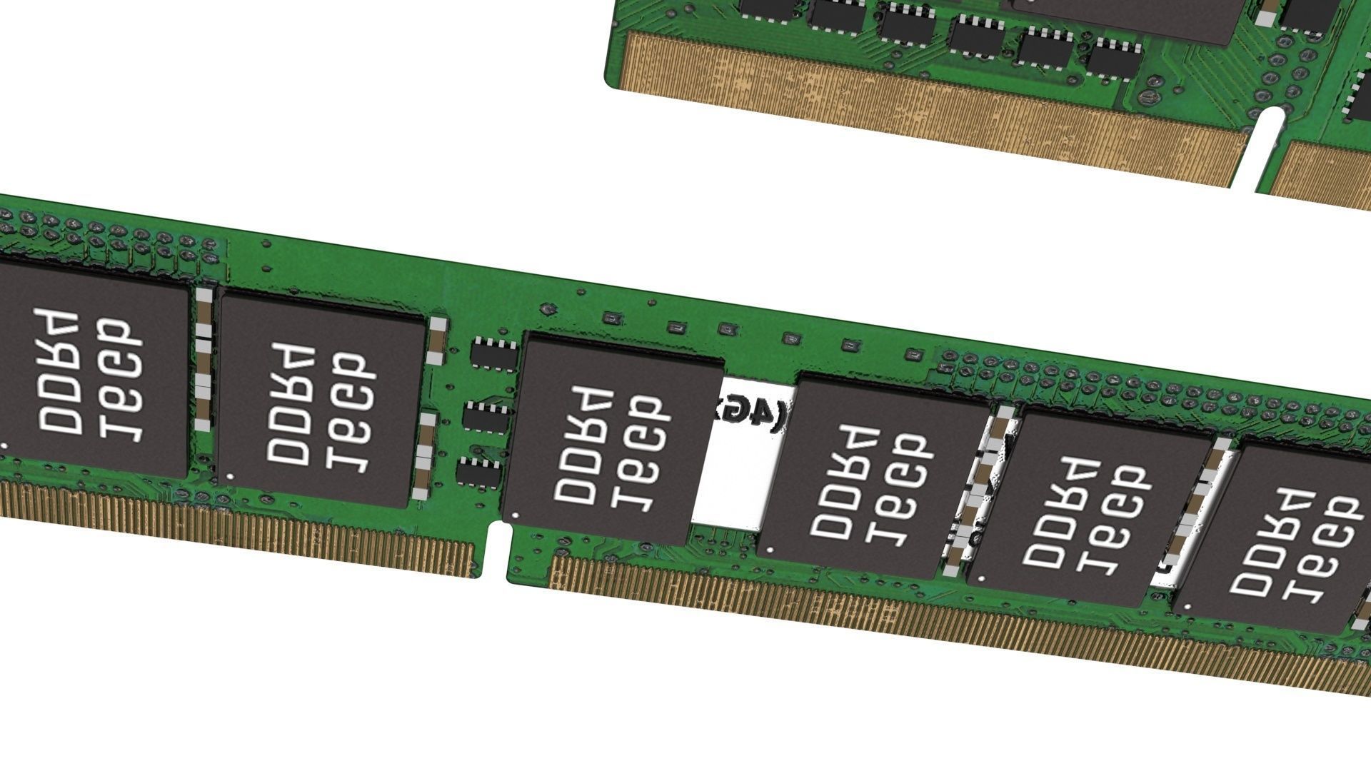 3 Piece of Memory Modules Set 3D model_16