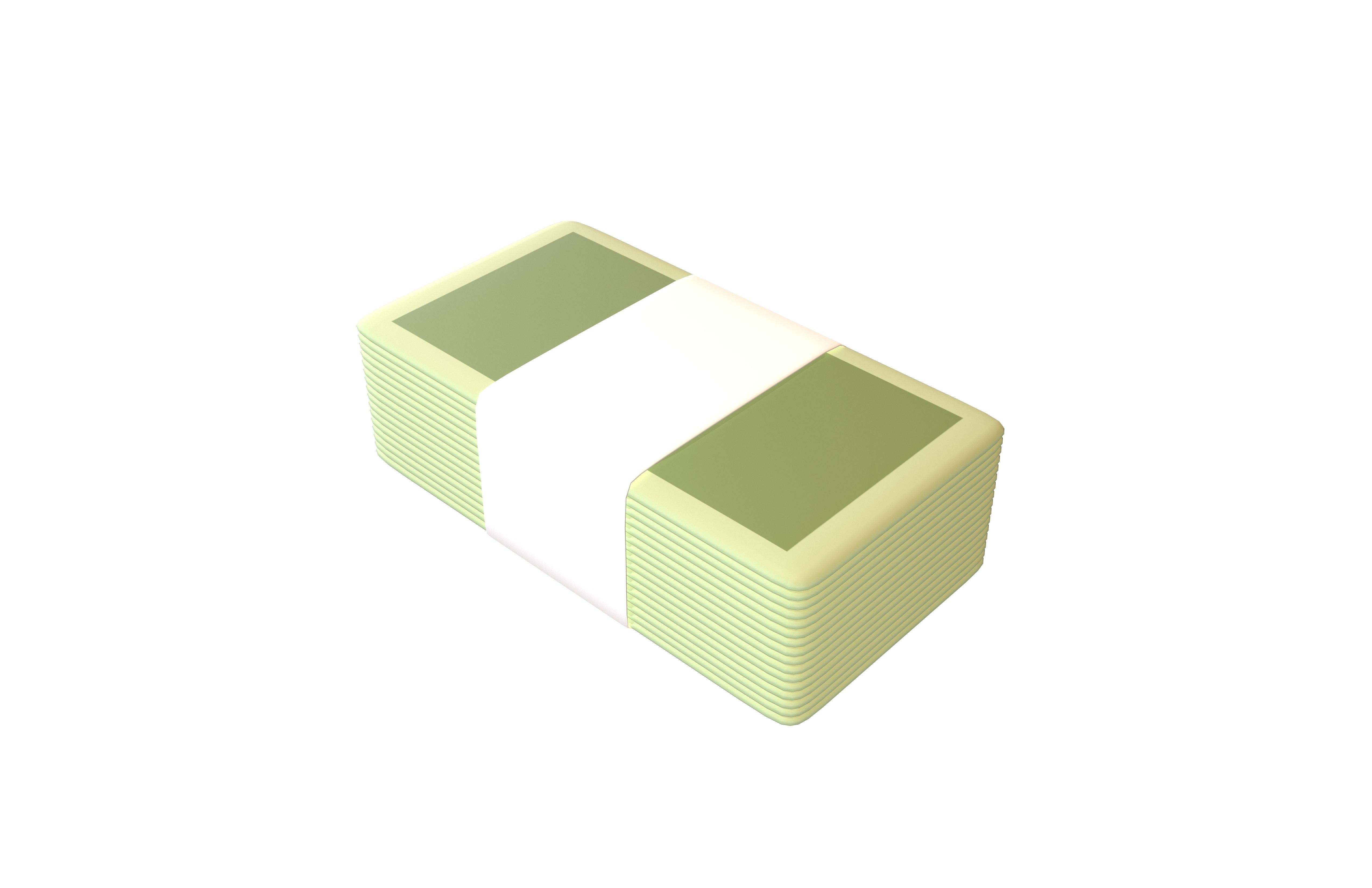 Bundles Of Cartoon Money V1 001 Low-poly 3D model_2