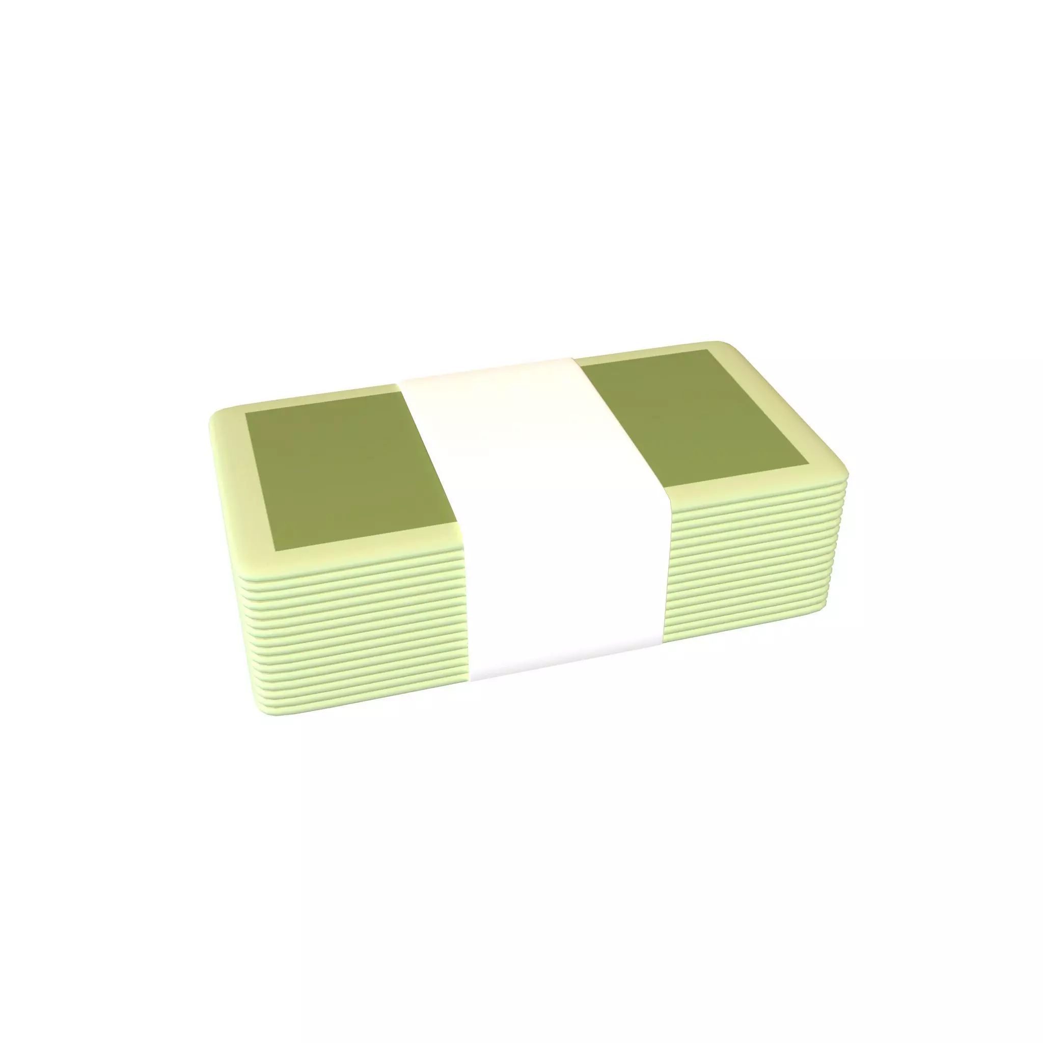Bundles Of Cartoon Money V1 001 Low-poly 3D model_0