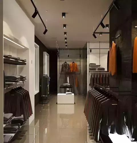 LUXURY CLOTHING STORE FULL 3D SCENE 3D model 3D model