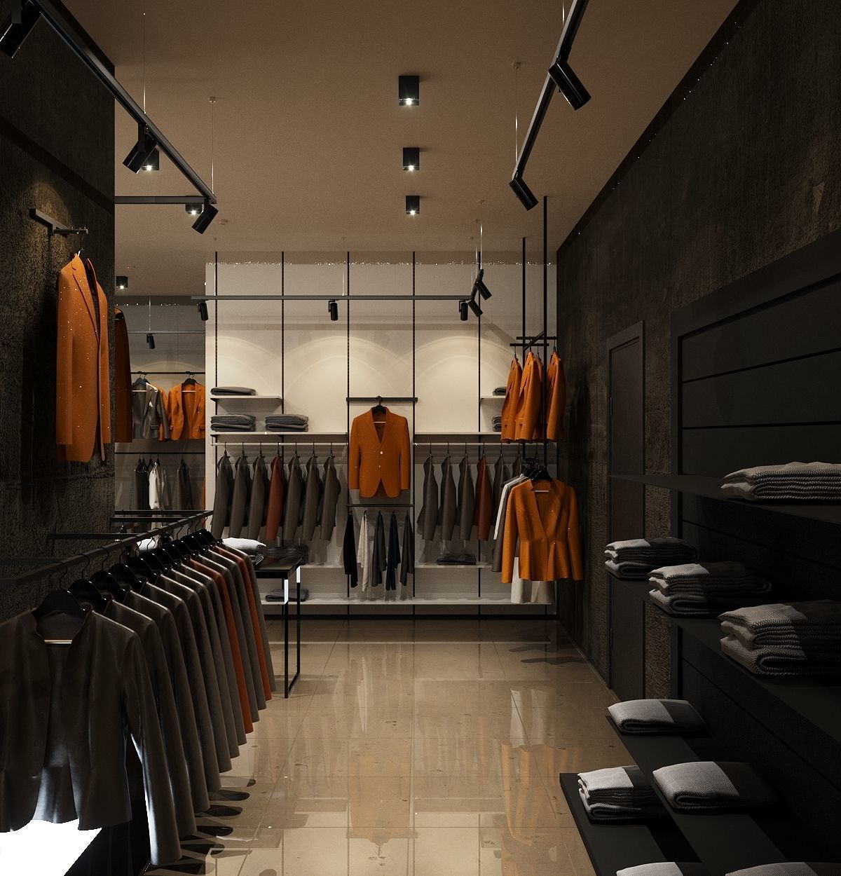 LUXURY CLOTHING STORE FULL 3D SCENE 3D model 3D model_3