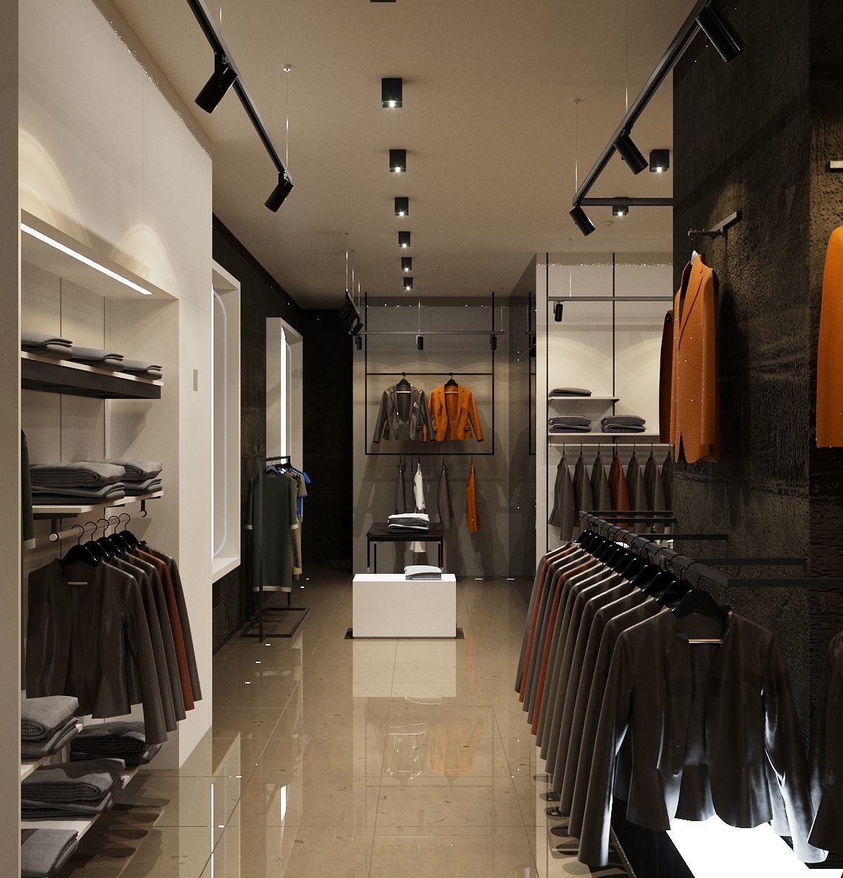 LUXURY CLOTHING STORE FULL 3D SCENE 3D model 3D model_1