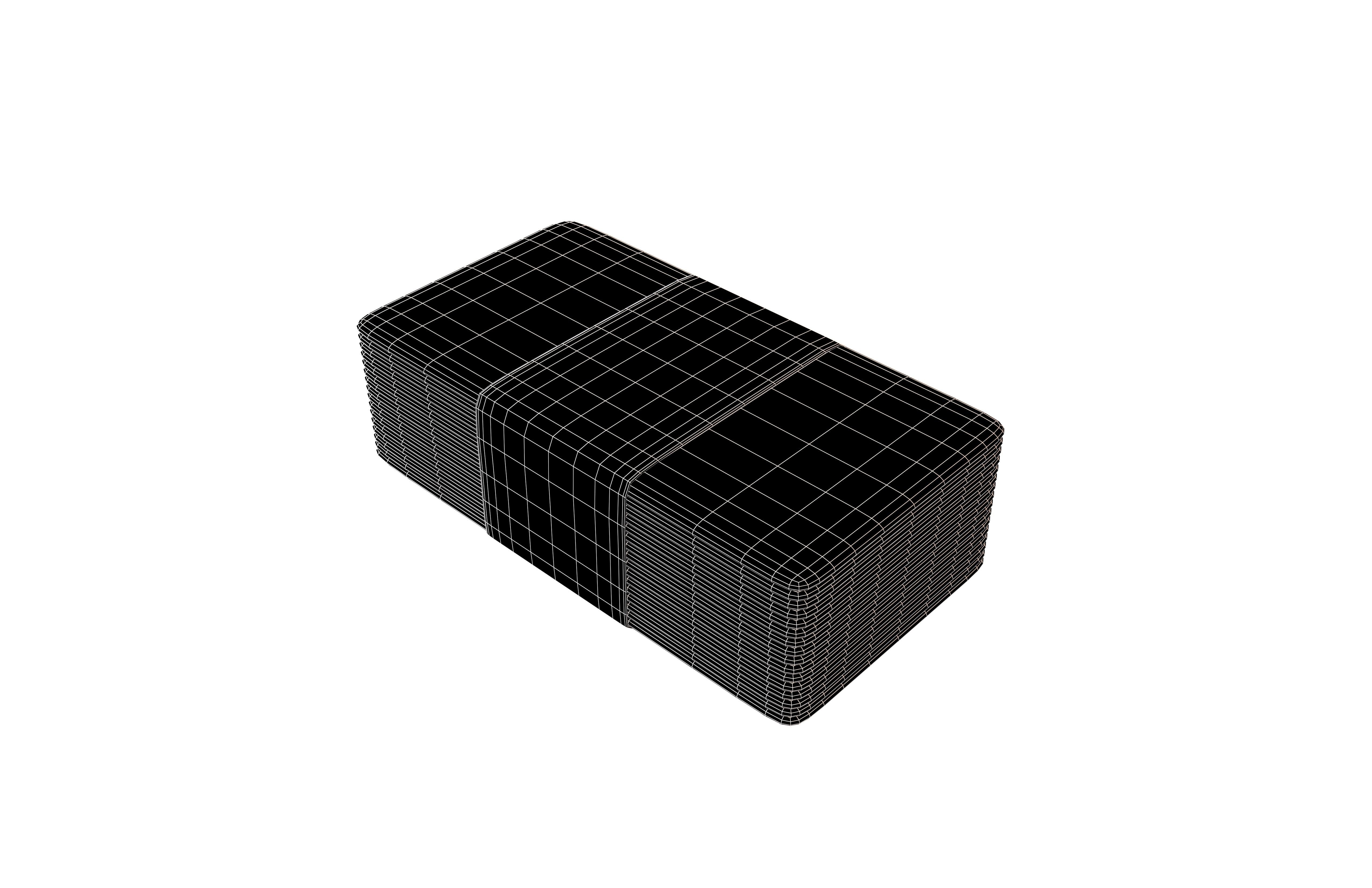 Bundles Of Cartoon Money V1 002 Low-poly 3D model_5