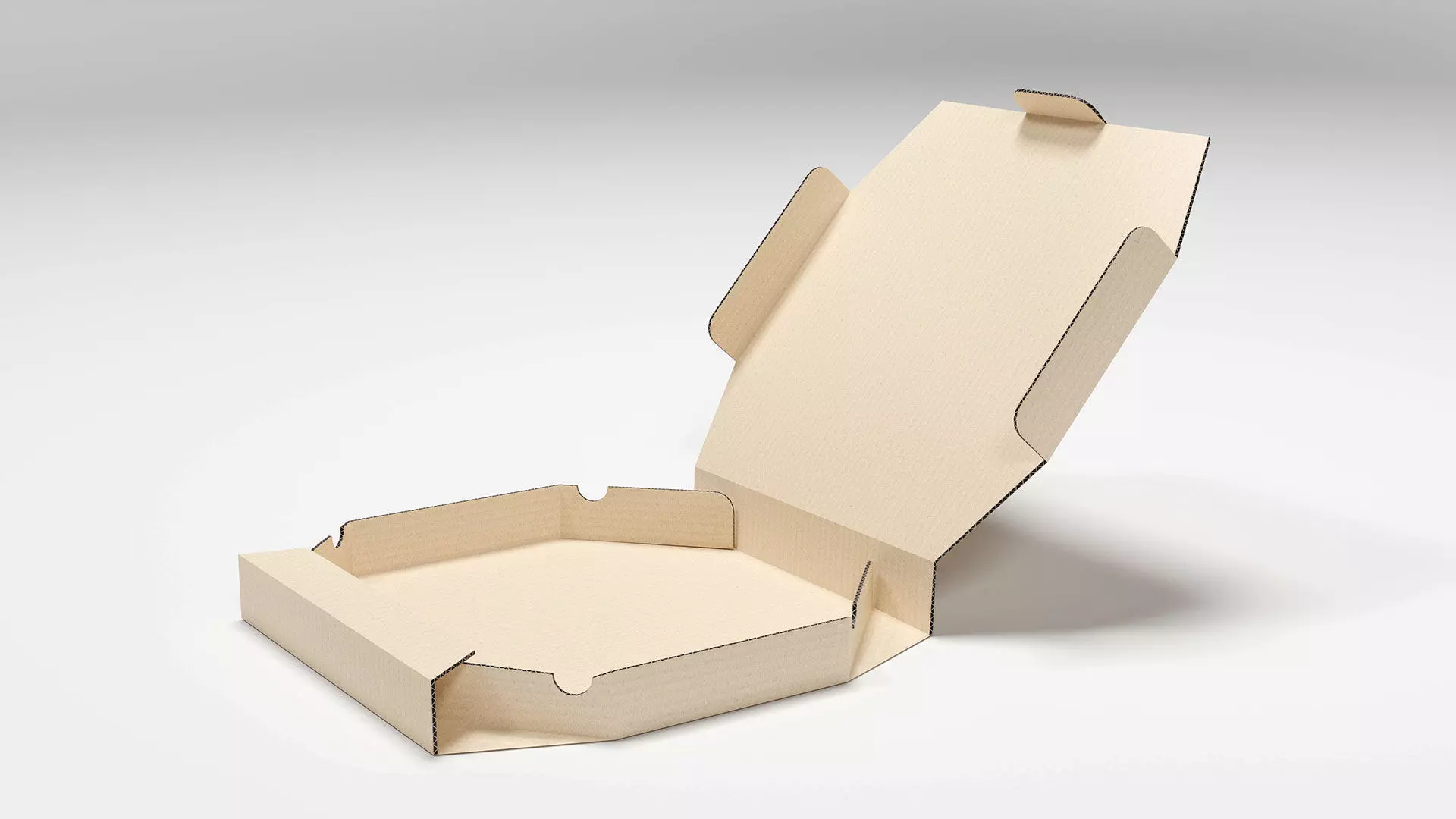 Pizza box package 3d model Low-poly 3D model