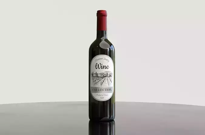 Bottle of wine Premium Quality