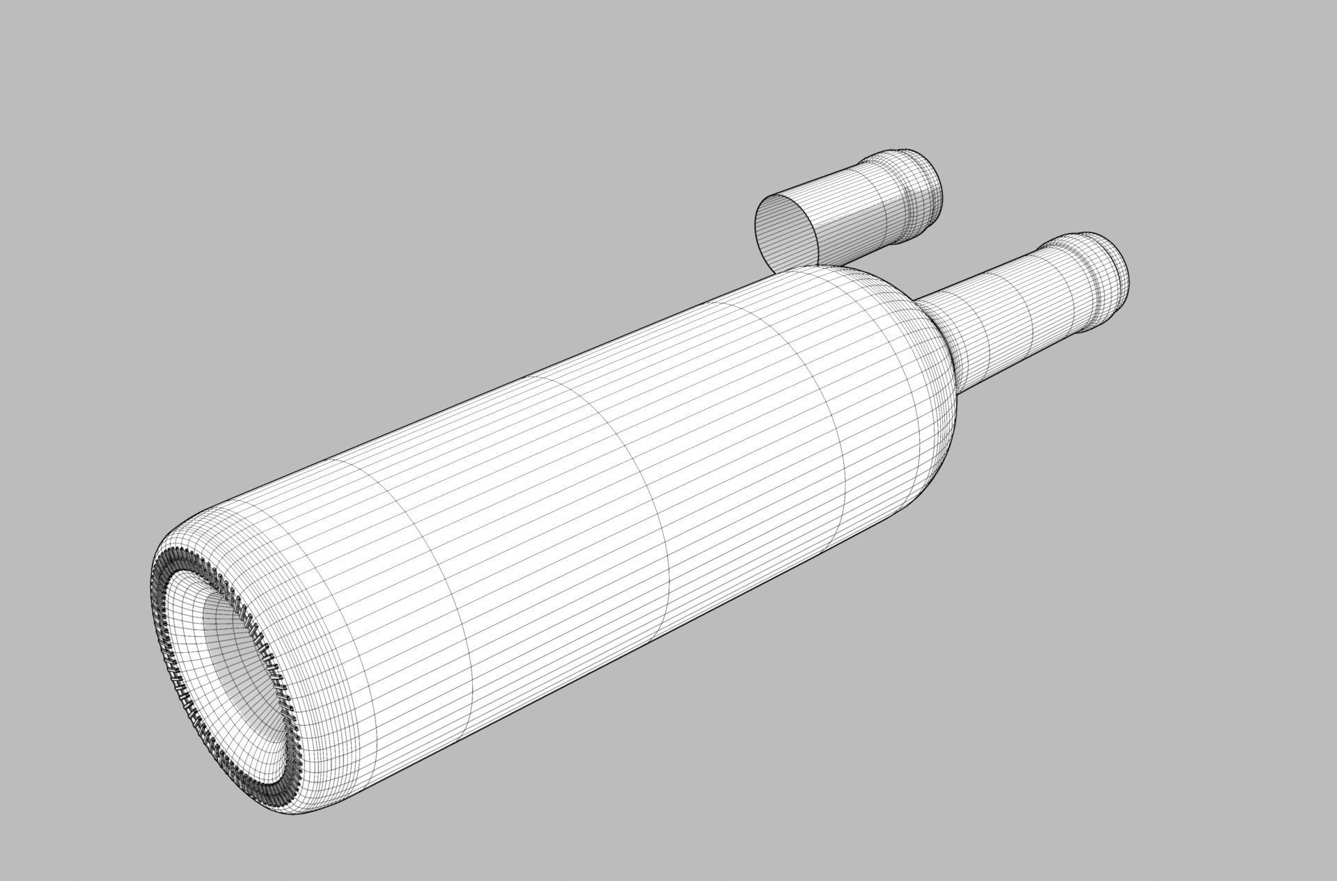 Collection of wine 3D model_11