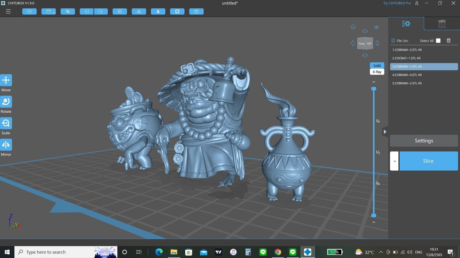 Hikiga Spirit Binder Sarashino 3D print model_4