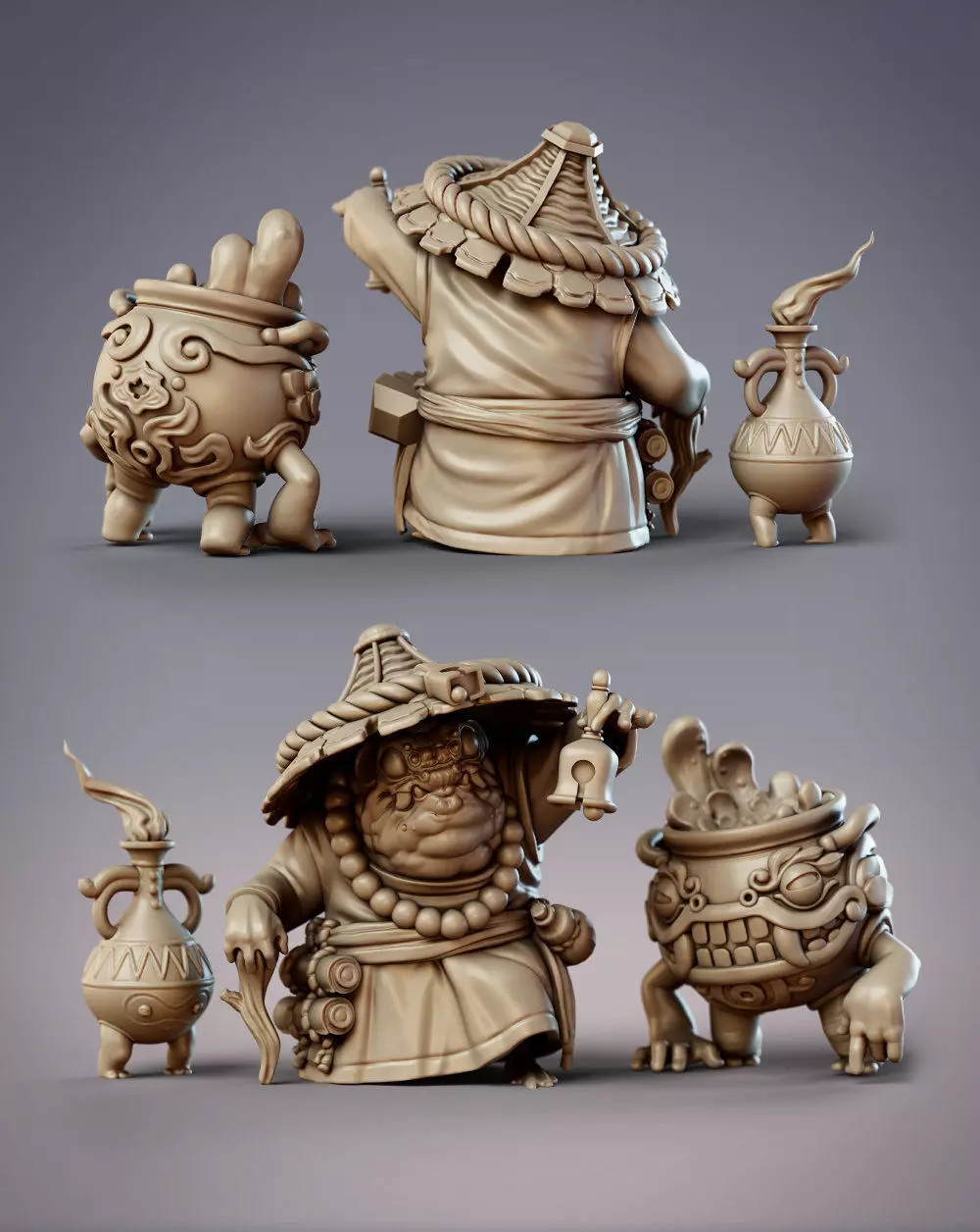 Hikiga Spirit Binder Sarashino 3D print model_0