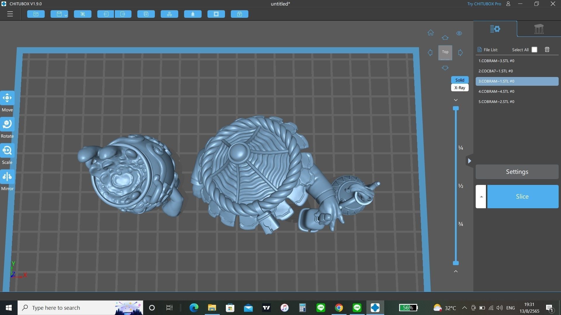 Hikiga Spirit Binder Sarashino 3D print model_5
