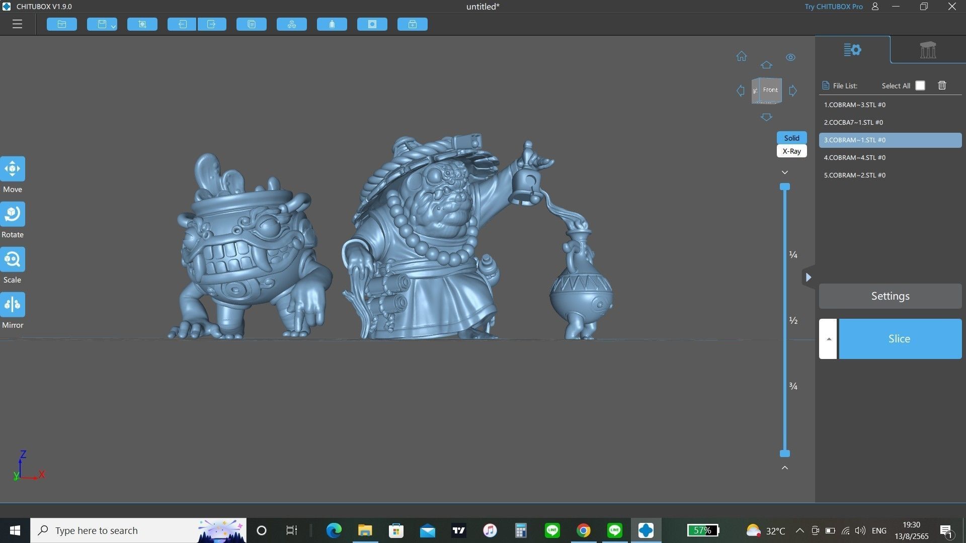 Hikiga Spirit Binder Sarashino 3D print model_2