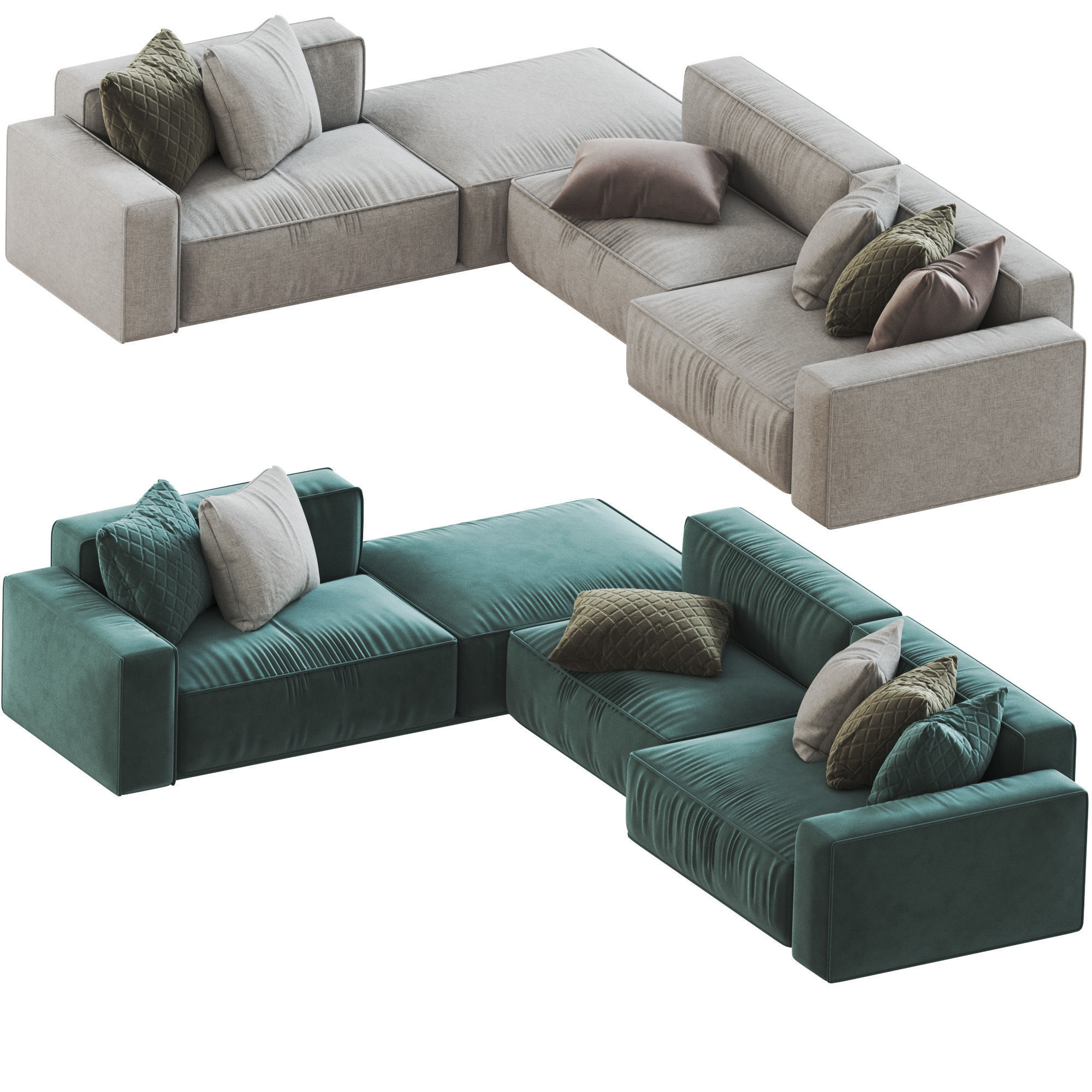 MARECHIARO Sofa By arflex 3D model_1