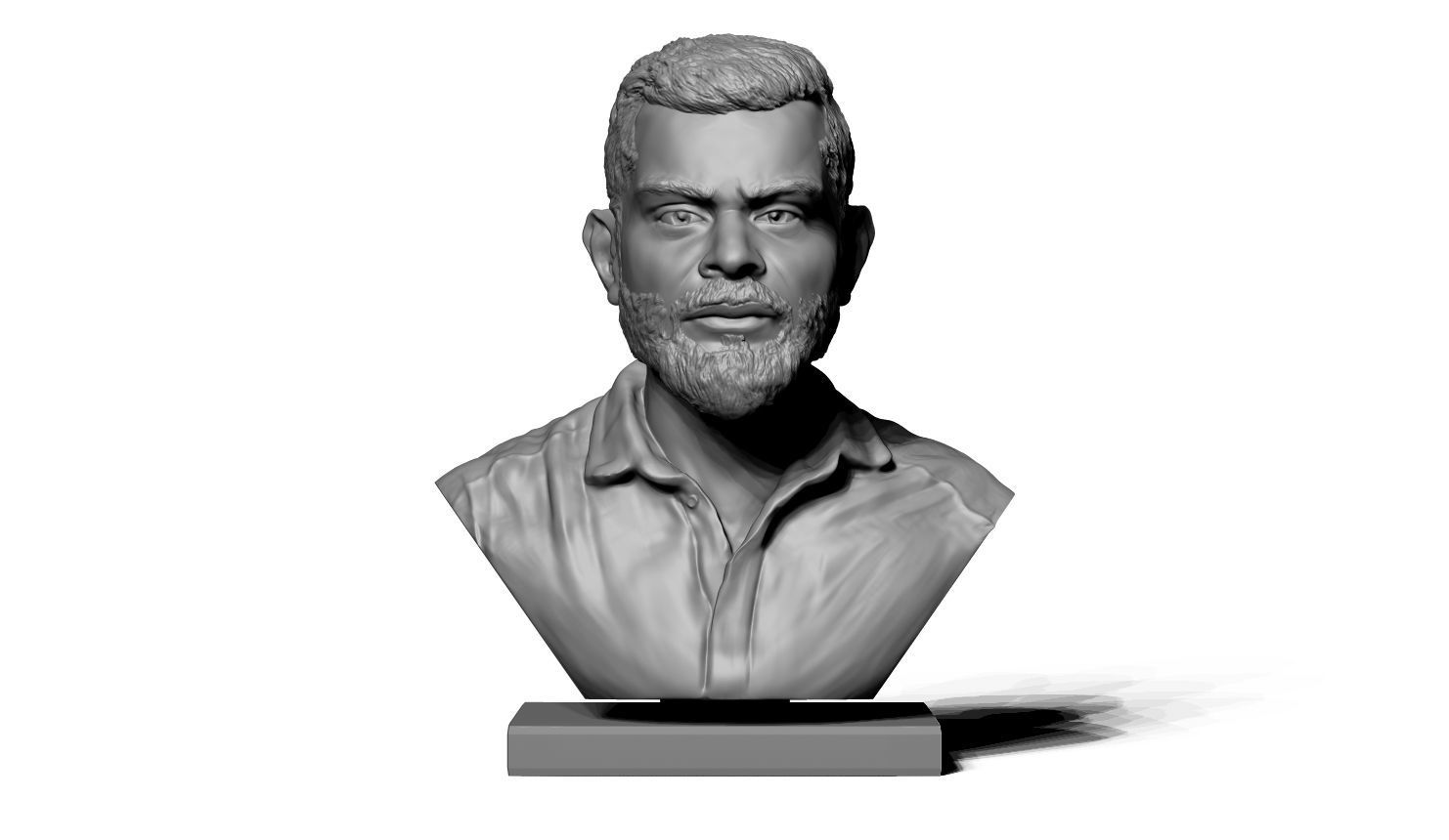 virat kohali 3D print model_1