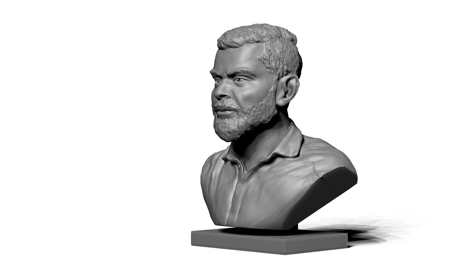 virat kohali 3D print model_2