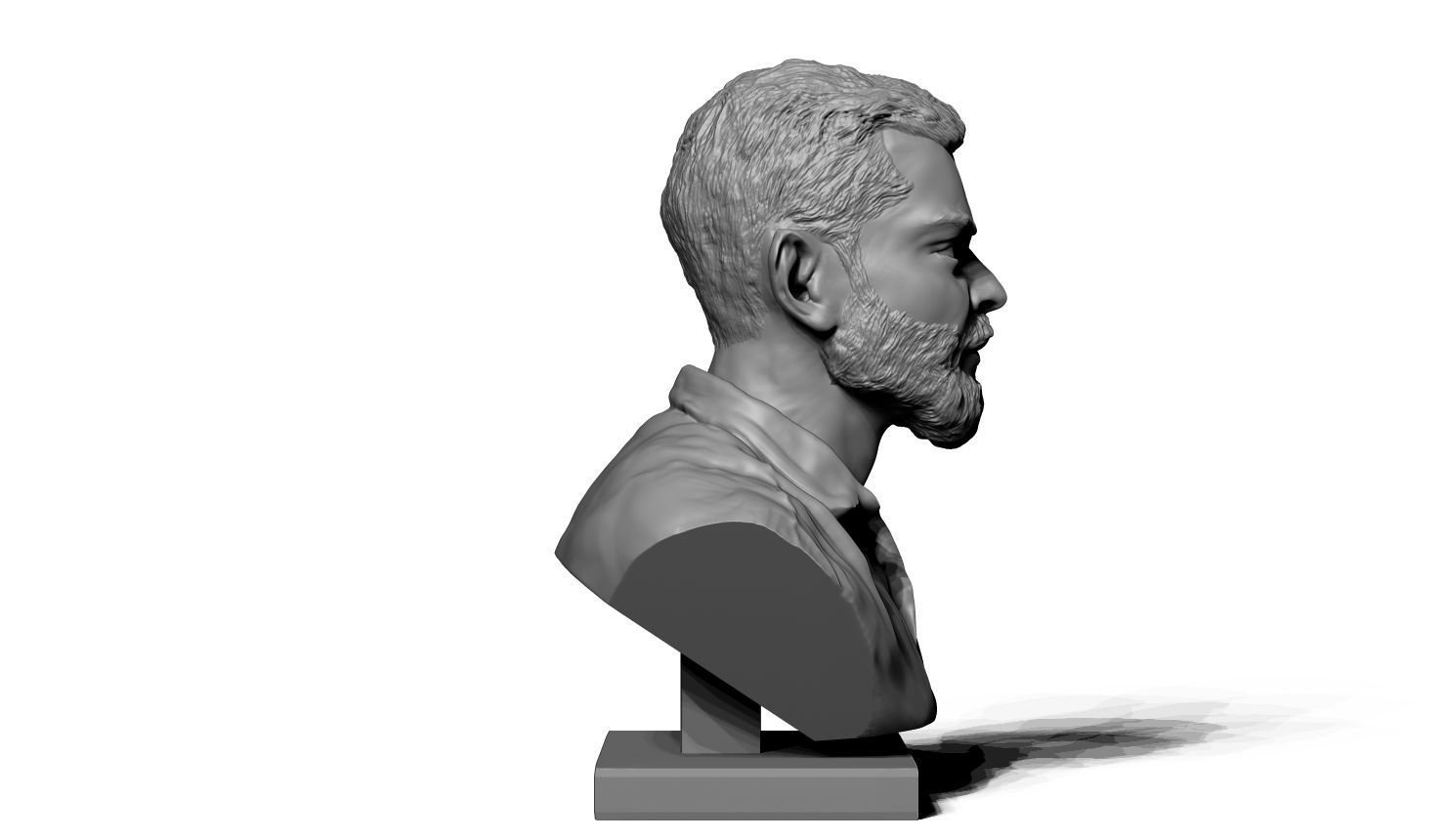 virat kohali 3D print model_4
