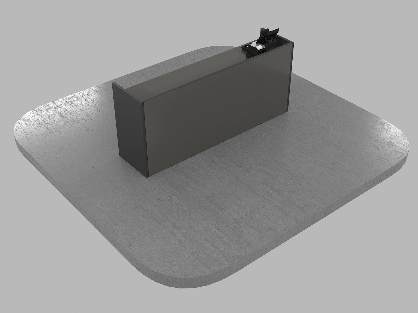 STORE CASHIER COUNTER 3D SCENE Free 3D model_8