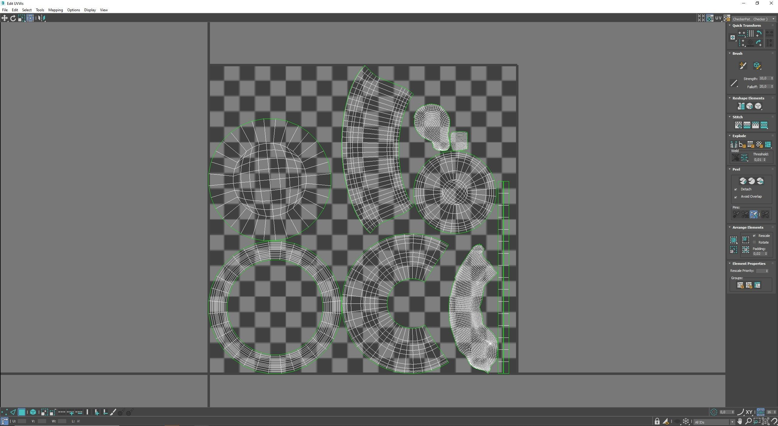 Candle Holder Low-poly 3D model_7
