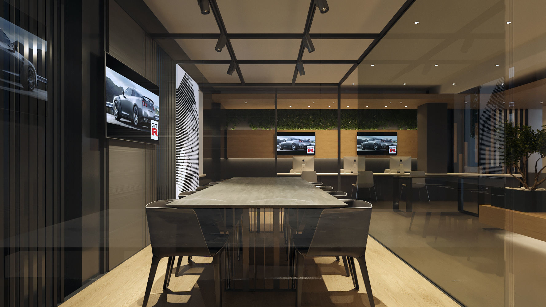 Modern Reception Area 3D Model Interior Scene 3D model_9