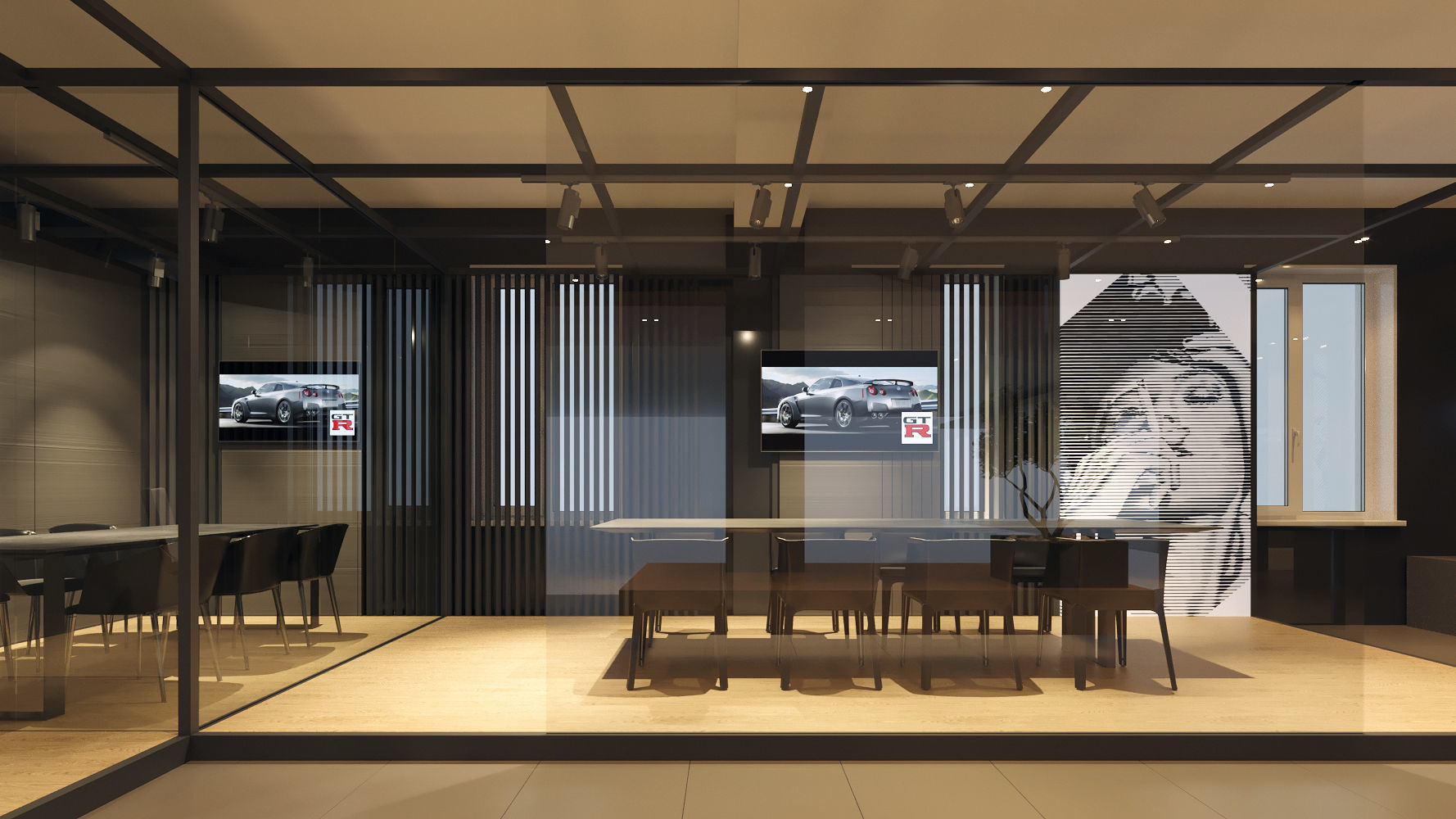 Modern Reception Area 3D Model Interior Scene 3D model_5