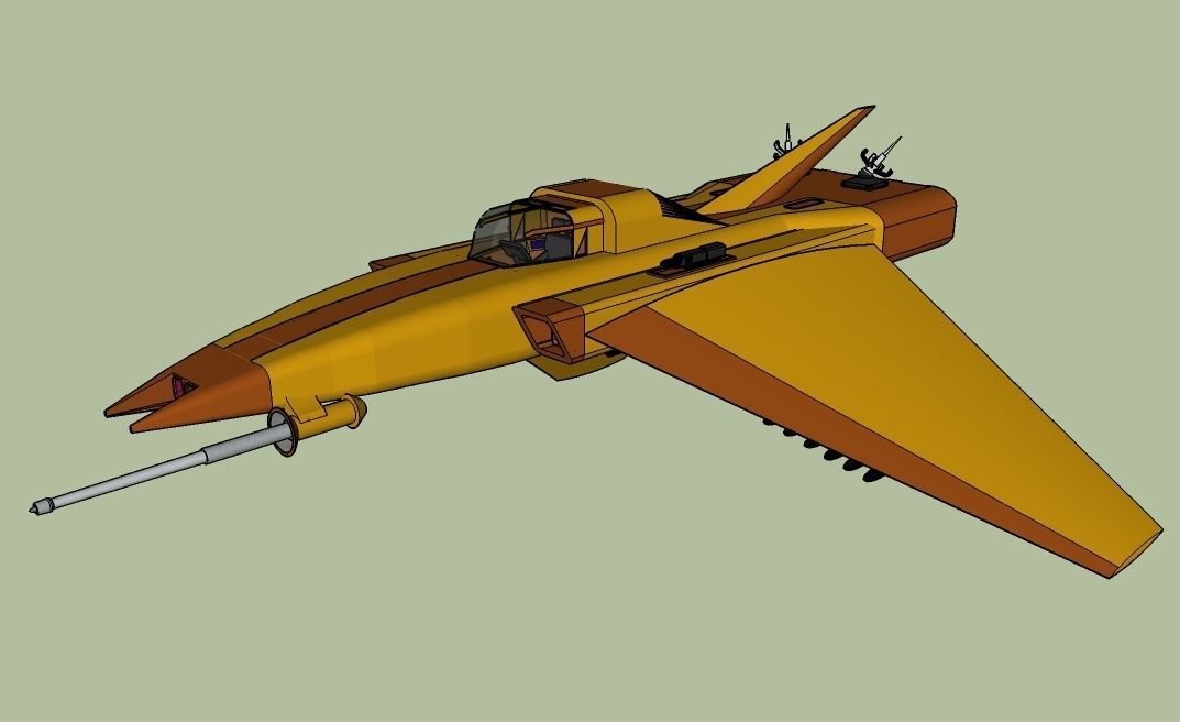 Armorer - interceptor fighter free 3D model | CGTrader