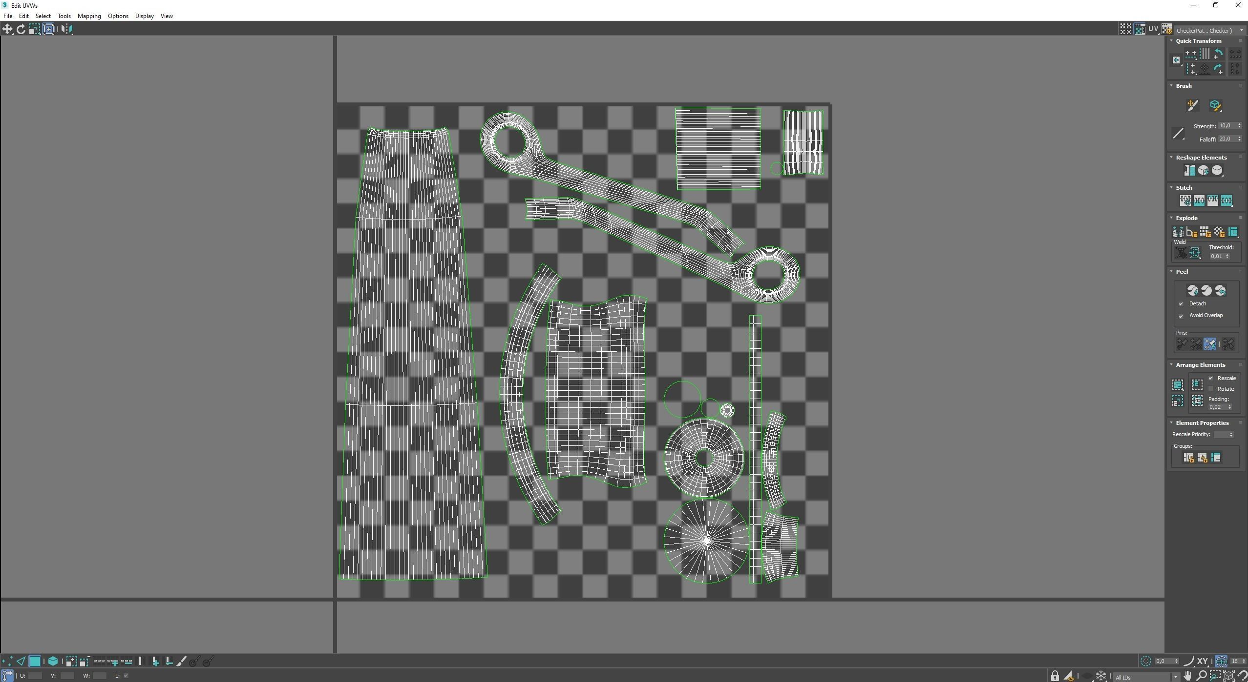 Candle Holder Low-poly 3D model_10