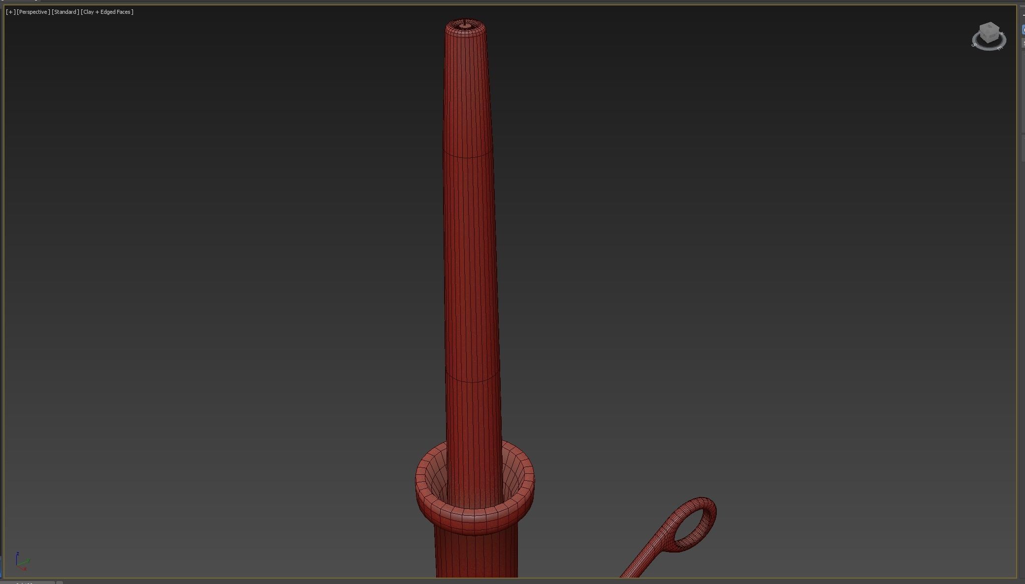 Candle Holder Low-poly 3D model_7