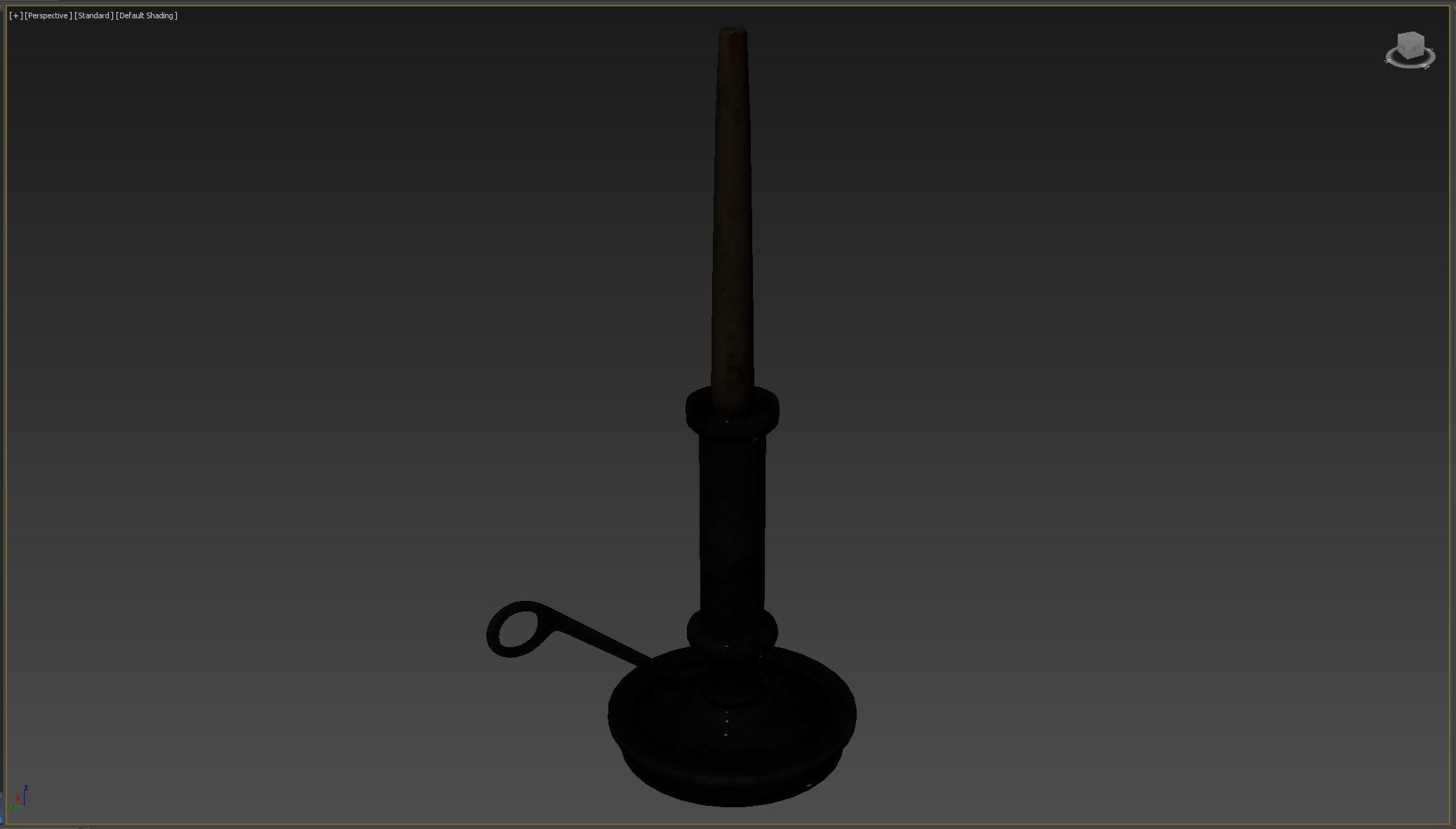Candle Holder Low-poly 3D model_8