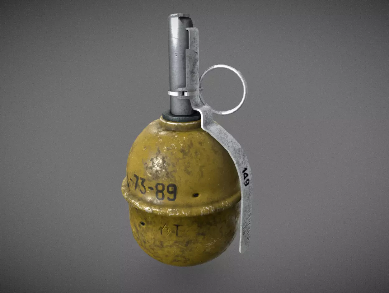RGD-5 Grenade Low-poly 3D model
