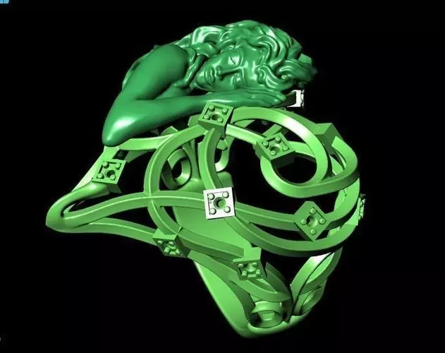 Ring 3D print model of gods 3D print model_0