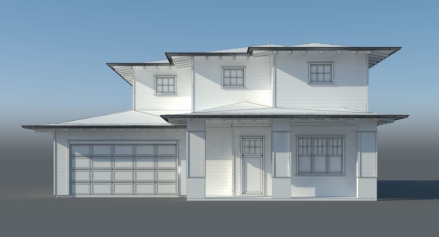 Family House 007 3D model_3