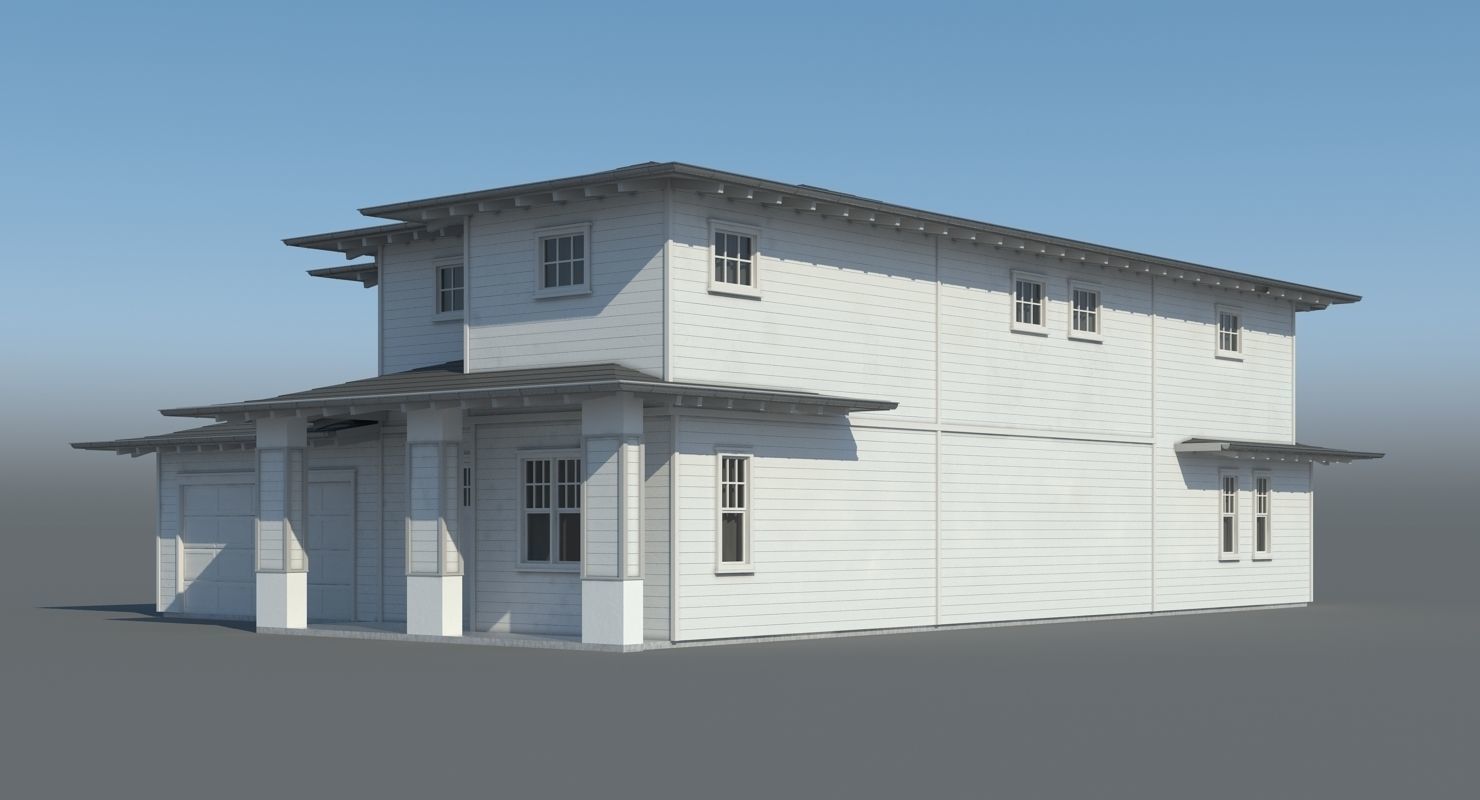 Family House 007 3D model_4