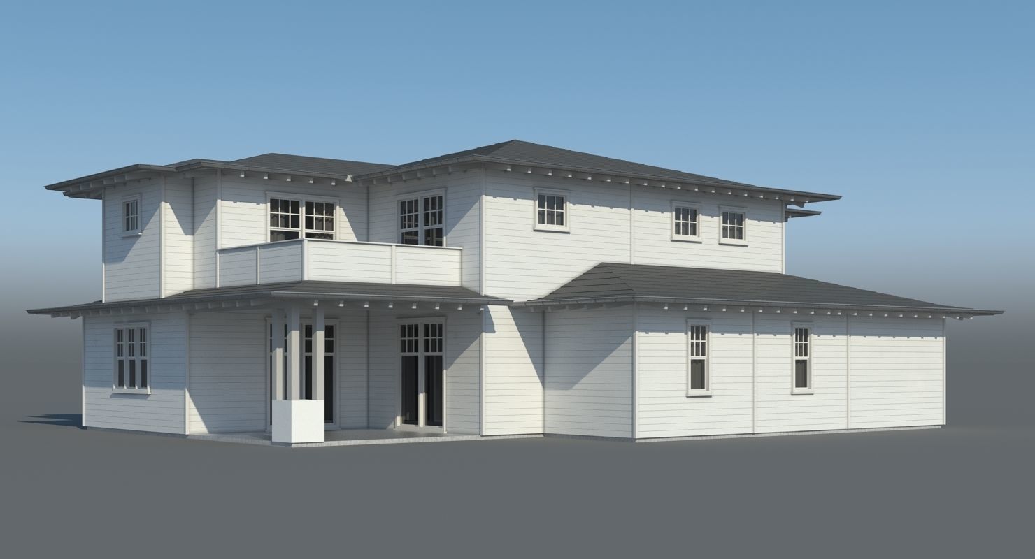 Family House 007 3D model_7